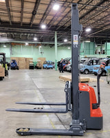 GSI - Fully Electric Pallet Walkie Powered Straddle Stacker Motorized - 3300LB Capacity - 118" Lifting - ES-15PS
