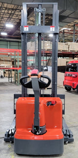 GSI - Fully Electric Pallet Walkie Powered Straddle Stacker Motorized - 3300LB Capacity - 118" Lifting - ES-15PS