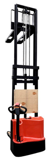 GSI - Fully Electric Pallet Walkie Powered Stacker Motorized - 3300LB Capacity - 118" Lifting - ES-15P