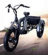 GSI - Electric Powered Fat Tire Tricycle Motorized 3 Wheel Trike Scooter Bicycle - Savage YLS