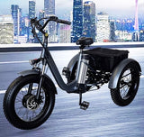 GSI - Electric Powered Fat Tire Tricycle Motorized 3 Wheel Trike Scooter Bicycle - Savage YLS