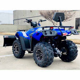 MSA 300cc 4x4 ATV With Snow Plow UTV - Utility Style Vehicle Four Wheel Drive - Blue