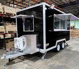 12' Food Concession Trailer Fully Loaded With Every Option - Black