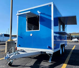 12' Food Concession Trailer Fully Loaded With Every Option - Black