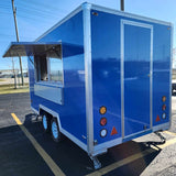 12' Food Concession Trailer Fully Loaded With Every Option - Black