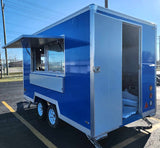 12' Food Concession Trailer Fully Loaded With Every Option - Black