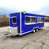 18' Food Concession Trailer Fully Loaded With Every Option - Red