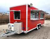 18' Food Concession Trailer Fully Loaded With Every Option - Black