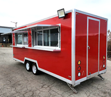 18' Food Concession Trailer Fully Loaded With Every Option - Black