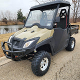 800cc UTV 2 Seater Golf Cart 4x4 Utility Vehicle EFI W/Dump with Plow - Avalanche 800 Green