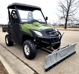 800cc UTV 2 Seater Golf Cart 4x4 Utility Vehicle EFI W/Dump with Plow - Avalanche 800 Green