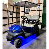 36v Electric Termite LED Edition Golf Cart Mini Four Seater w/Under Glow 4 Seater Optionally Fully Loaded - BLUE