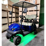 36v Electric Termite LED Edition Golf Cart Mini Four Seater w/Under Glow 4 Seater Optionally Fully Loaded - BLUE