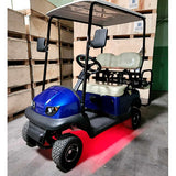 36v Electric Termite LED Edition Golf Cart Mini Four Seater w/Under Glow 4 Seater Optionally Fully Loaded - BLUE