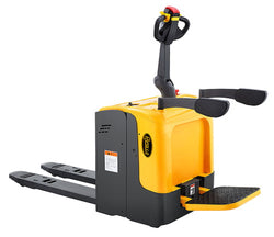 Full Electric Standing-on Riding Pallet Truck - 5500lbs Capacity - 48" x 27" Fork - CBD25R-II