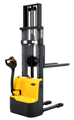 Fully Powered Electric Stacker 2640lbs Capacity With Fixed Legs - 98"/118" Lifting - CDD12RE