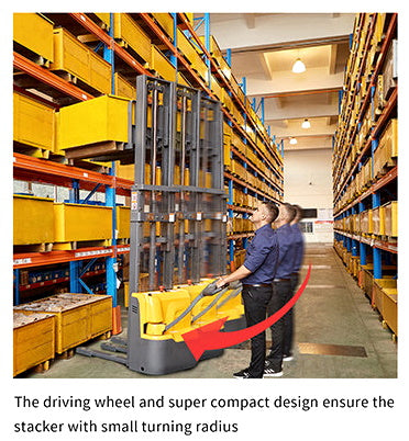 Import Stackers Fully Powered Electric Stacker 2640lbs Capacity With Fixed Legs - 98 ...