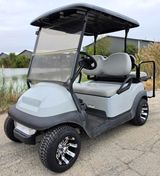 Club Car Precedent 48v Electric Golf Cart 4 Seater With Light Kit & Custom Rims/Tires - 2023
