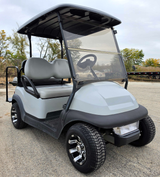 Club Car Precedent 48v Electric Golf Cart 4 Seater With Light Kit & Custom Rims/Tires - 2023
