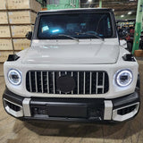 Coco Boxer Elite Electric Golf Cart Larger Size 4 Passenger Low Speed Vehicle With AC & Heat - WHITE