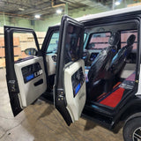 Coco Boxer Elite Electric Golf Cart Larger Size 4 Passenger Low Speed Vehicle With AC & Heat - WHITE