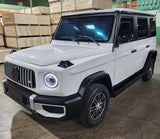 Coco Boxer Elite Electric Golf Cart Larger Size 4 Passenger Low Speed Vehicle With AC & Heat - WHITE