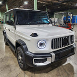 Coco Boxer Elite Electric Golf Cart Larger Size 4 Passenger Low Speed Vehicle With AC & Heat - WHITE