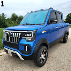 LSV Four Passenger Electric Coco Truck Low Sped Vehicle Golf Cart With AC & Heat - BLUE SCRATCH ~ N ~ DENT