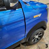 LSV Four Passenger Electric Coco Truck Low Sped Vehicle Golf Cart With AC & Heat - BLUE SCRATCH ~ N ~ DENT
