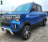 LSV Four Passenger Electric Coco Truck Low Sped Vehicle Golf Cart With AC & Heat - BLUE SCRATCH ~ N ~ DENT