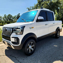 LSV Four Passenger Electric Coco Truck Low Sped Vehicle Golf Cart With AC & Heat - WHITE SCRATCH ~ N ~ DENT