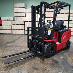 Tuff Lift 3300 Pound Electric Forklift With Side Shift 118" Lift