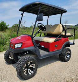 4 Seater 2020 Club Car Tempoe 48v Electric Great Condition Lifted Golf Cart With Original Batteries Custom Rims/Tires
