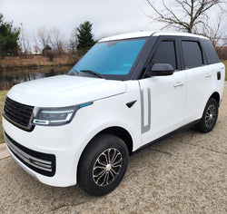 GSI - Electric 4 Door Coco Techno 60v Electric Golf Cart LSV With Rear Trunk - White