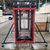 GSI - Electric Scaffolding Lift 12.5 Foot Reach Height Scissor Lift - 1100 LB. Lift Capacity