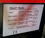 Fully Electric Pallet Jack 24v 40ah Lithium Ion Motorized 3,300 lb. Capacity Pallet Truck Stacker - EPT-15D