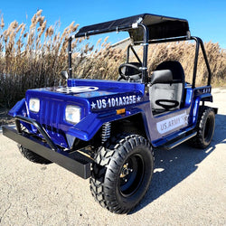 GSI - Adult Mini Jeep Inferno 200cc with Spare Tire Truck Gas Golf Cart Mini jeep Vehicle - GR-9