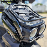 200cc Saddle Bag Tank 4 Stroke EFI Gas Moped Scooter W/ Disc Brakes - SADDLE BAG TANK 200 BLACK