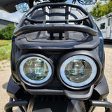200cc Saddle Bag Tank 4 Stroke EFI Gas Moped Scooter W/ Disc Brakes - SADDLE BAG TANK 200 BLACK
