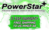 PowerStar 48 Volt 105Ah LiFePO4 Lithium Golf Cart Battery With Charger