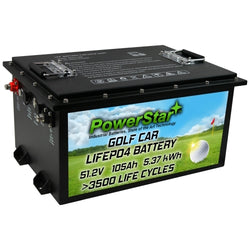 PowerStar 48 Volt 105Ah LiFePO4 Lithium Golf Cart Battery With Charger