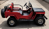 Mini Safari Jeep Mini Gas Golf Cart With 125cc Motor Lifted & Loaded - Jeep GR-2