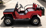 Mini Safari Jeep Mini Gas Golf Cart With 125cc Motor Lifted & Loaded - Jeep GR-2
