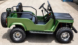 Mini Safari Jeep Mini Gas Golf Cart With 125cc Motor Lifted & Loaded - Jeep GR-2