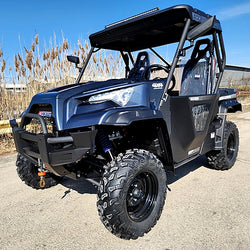 GSI - 800cc UTV 2 Seater Golf Cart 4x4 Utility Vehicle EFI W/Dump - JungleCross 800 ST-2 - Gray