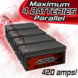 Banshee Lithium 36v 105ah Deep Cycle Lifepo4 Single Battery with Charger