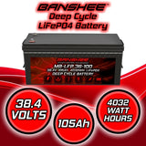 Banshee Lithium 36v 105ah Deep Cycle Lifepo4 Single Battery with Charger
