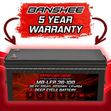 Banshee Lithium 36v 105ah Deep Cycle Lifepo4 Single Battery with Charger