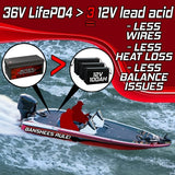Banshee Lithium 36v 105ah Deep Cycle Lifepo4 Single Battery with Charger