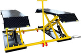 Car Electric Scissor Lift Mid Rise 8,000 LBS Capacity 110V Auto Lift Pneumatic Release Max. Lift Height 39.5"